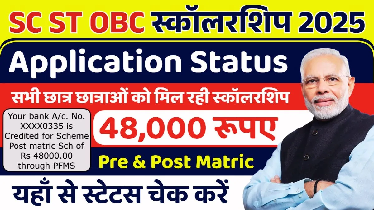 SC ST OBC Scholarship 2025